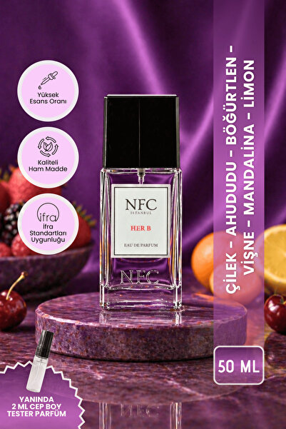NFC İSTANBUL HER B Premium EDP 50 ml Kadın Parfüm - Çilek, Ahududu, Böğürtlen...