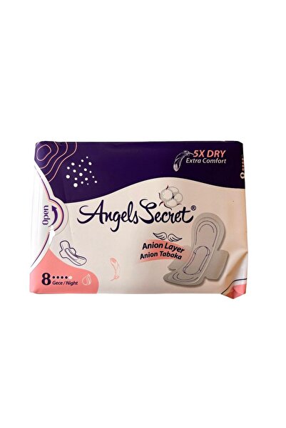 Angels Secret Gecepedi Hygienic Women's Pad with Active Oxygen and Negative I...