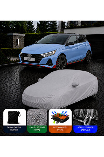 COCEM Hyundai i20 N Premium Araç Brandası Su Geçirmez UV Korumalı Gri 2021-2026