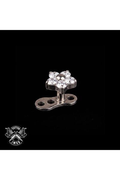 İmgePiercing Papatya Zirkon Titanyum Dermal Piercing