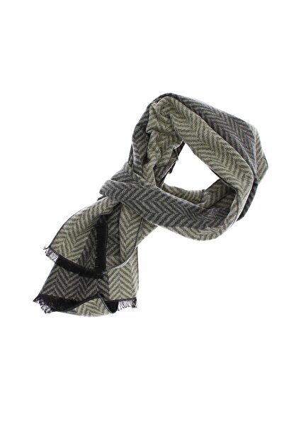 ButicCochet Eșarfă bărbătească, cașmir / pashmina, 30 x 188 cm, Bej cu gri - ...