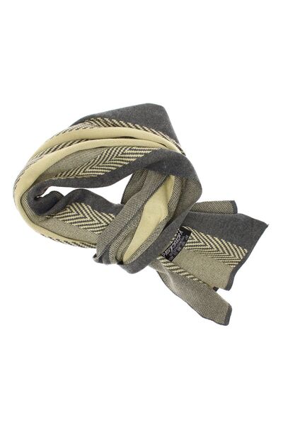 ButicCochet Eșarfă bărbătească, pashmina, 33 x 170 cm, Gri cu bej - ES1689