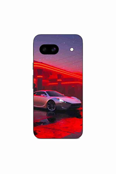 OEM Калъф, съвместим с Google Pixel 8A, силиконов гел TPU, модел Future Car