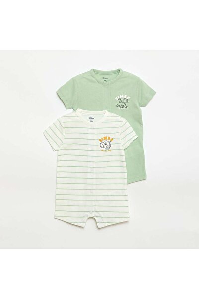 KIABI Set of 2 'Simba' 'Disney' Rompers WHITE