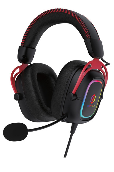 Sarftech SARF2 PLUS Siyah USB 7.1 RGB Argonomik Katlanabilir Kontrolcülü Örgü...