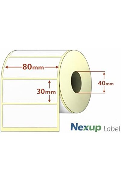 Yıldızan Etichetă termică TAMGÜN 80x30 mm, etichete termice pentru coduri de ...