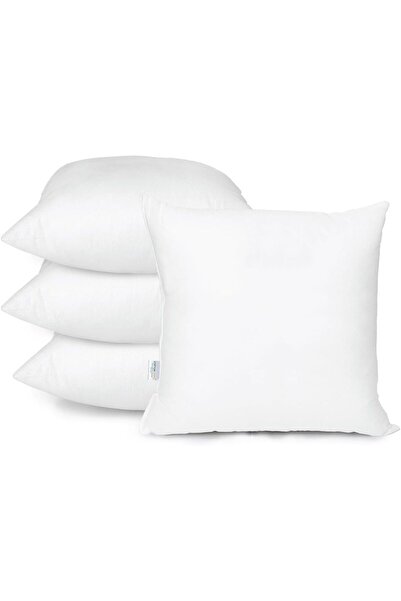 COTTON HOME Casual Bedding Throw Insert Cushion Filler, 800 gm, 60x60cm, Whit...