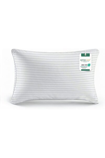 COTTON HOME ®   وسادة فاخرة فائقة النعومة مخططة بحجم قياسي 50×90 سم / 20×36 ب...