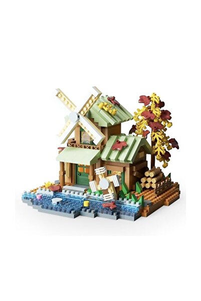 Flippy Set constructie, Flippy, Forest Log Cabin, din ABS, Model Casuta cu Mo...