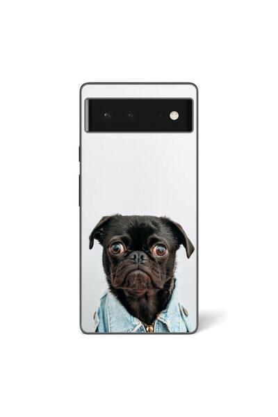 OEM Калъф, съвместим с Google Pixel 6, силиконов гел TPU, с модерен десен на ...