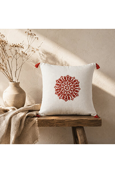 Maison Diane Home Buldan Bezi Hediyelik Dekoratif Süzene Nakışlı Ponponlu Dek...