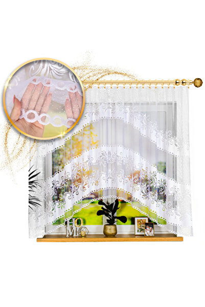 Markizeta Ready-made curtain SŁAWOMIRA white 300x160 cm, Jacquard, classic or...