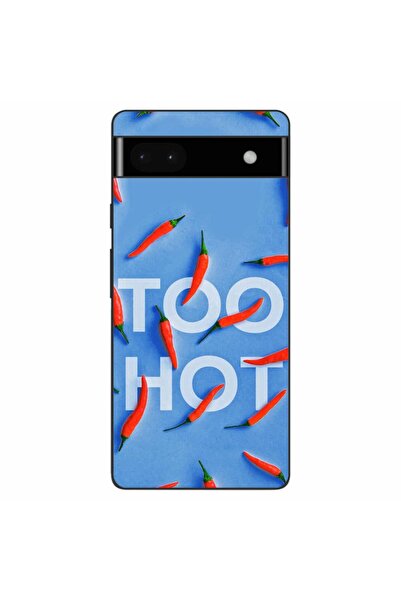 OEM Husa compatibila cu Google Pixel 6A Silicon Gel Tpu Model Mesaj Too Hot