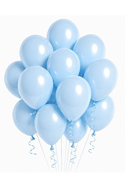 Sev-AL Balonları Makaron Mavi Soft Parti Balonu 5’li Set 11 İnç Lateks Balon ...