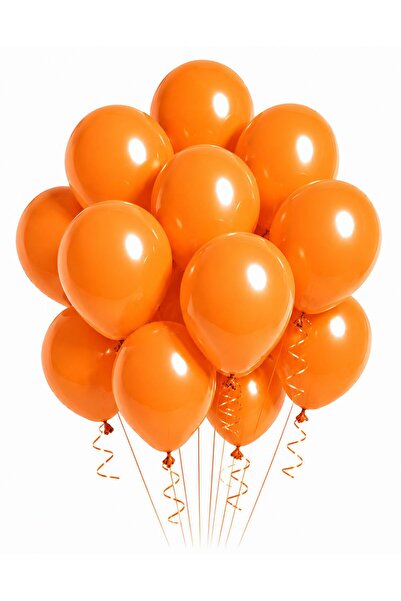 Sev-AL Balonları Turuncu Enerji Temalı Parti Balonu 5’li Set 11 İnç Lateks Ba...