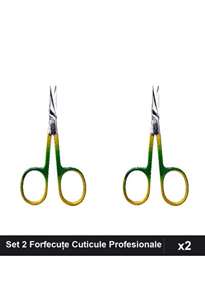 One Group Set 2 Forfecuțe Profesionale Cuticule One Group, Clești Unghiere Ma...
