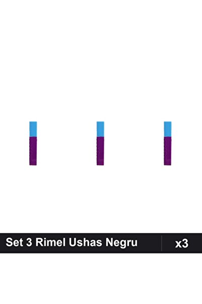 Ushas Set 3 Rimel Negru, Mascara Volumizanta Waterproof, Manichiura Profesionala