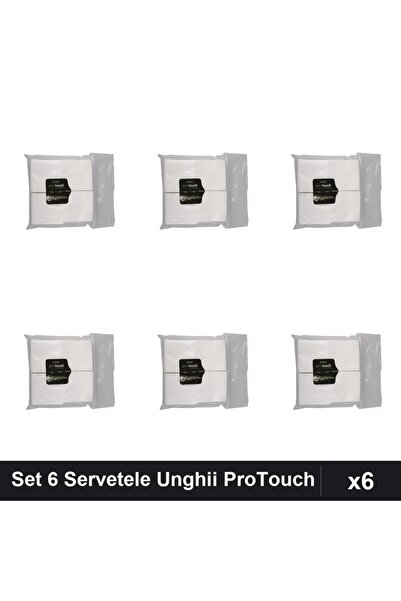 NAİLS Set 6 Servetele Unghii ProTouch 200 Bucati, Cleaner Remover Acetonă Man...