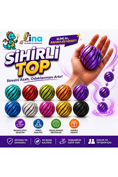 ümit toys Sihirli Top Viral - Spiral İllüzyon Stres Oyuncağı - 1 Adet
