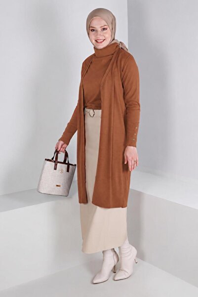 Alvina Button-Detail Tricot Cardigan 43126