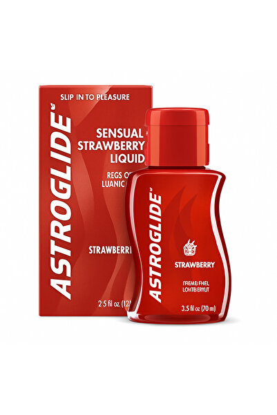 ASTROGLIDE جل مزلق سائل بنكهة الفراولة من أستروغلايد، 73.9 مل | Strawberry Li...