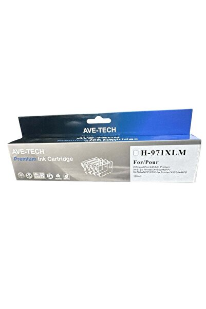 AVE-TECH PREMIUM INK 971XL MAGENTA / Pages 6600 / For Used In HP / Officejet ...