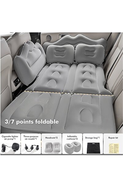 COOLHAWK Car Air Mattress - Foldable Inflatable Back Seat Air Mattress with E...