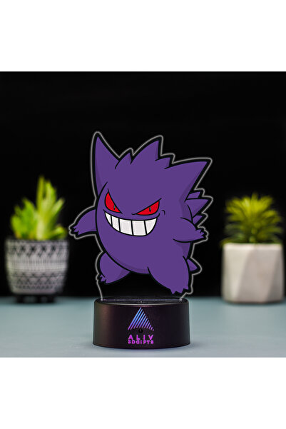 ALIV Lampă LED Gengar, 16 culori, Telecomandă, Control tactil