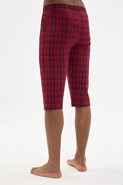 KLY %95 Pamuk %5 Likra Erkek Ekose İnce Tek Alt Rahat Pijama