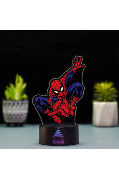 ALIV Lampă LED Spider-man, 16 culori, Telecomandă, Control tactil