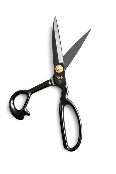 iğne izi Foarfece profesionale negre pentru croitorie - 24 cm, 9 inch, din oț...