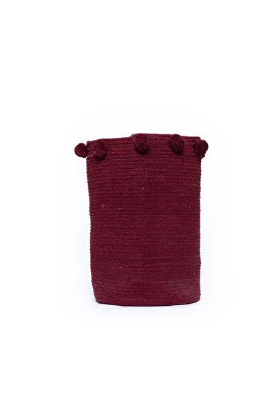 PALAMAIKI Διακοσμητικο Καλάθι Με Χερουλια Home Décor 30x40 FOUNTAIN BORDEAUX