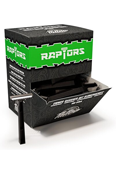 Believa Tattoo Aparate de ras de unică folosință Raptors - Pachet de 100 - Ne...