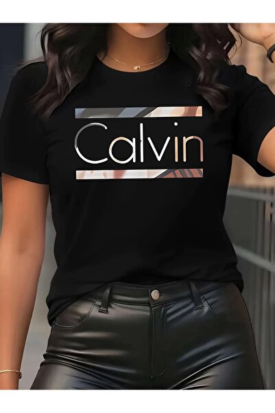 bolivia's Women'S Elegant Graphic Print T-Shirt - Calvin Design, Casual Crew ...