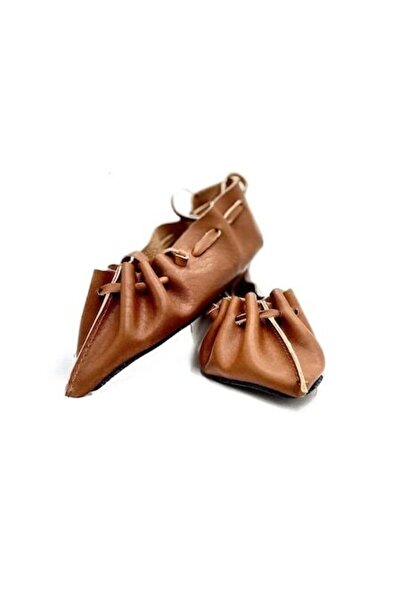 OEM Traditional leather opanci, brown, size 46