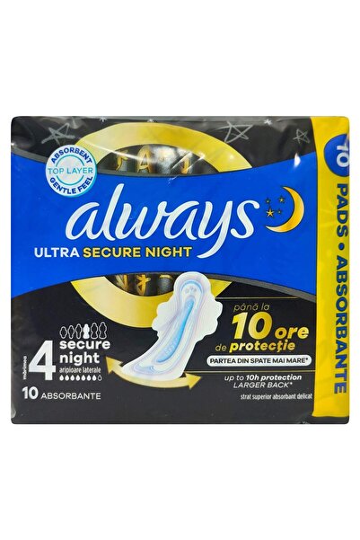 Always Absorbante, Always, 10 buc Ultra Secure Night