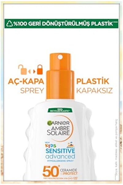 Yıldızan Ambre Solaire Sensitive Advanced Güneş Koruyucu Çocuk Sprey GKF50+ 2...