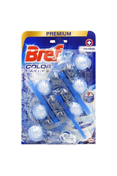 SOHO Odorizant WC, Bref, Bile Color Aktiv 3 X 50 g Chlorine Blue,