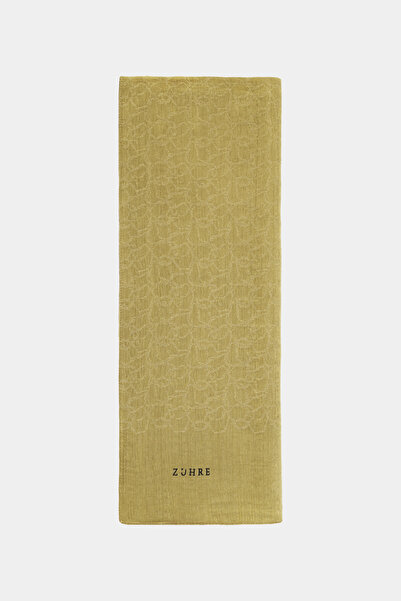 Zühre Soft Floral Patterned Z.Green Shawl 0058
