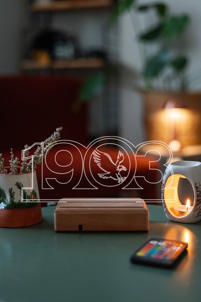 Modiwa Design 1903 Kara Kartal Çarşı Taraftar Hediyesi Lamba