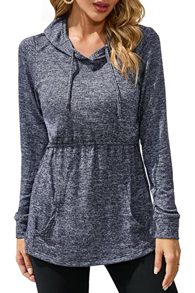 Other Sosolism Women's Breastfeeding Hoodie Maternity Nursing Sweater with Po...