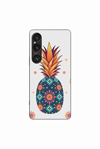 OEM Husa compatibila cu Sony Xperia 1 VI Silicon Gel Tpu Model Floral Pineapple