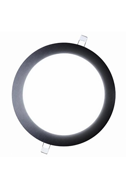 Lampist Siyah Çerçeveli Slim Sıva Altı Panel Led 18W 22 cm Beyaz Işık
