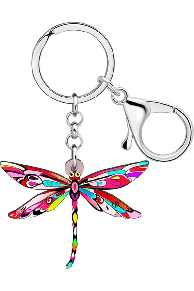 Other BAMAY Acrylic Flying Dragonfly Keyring Car Key Charms Insect Summer Jew...
