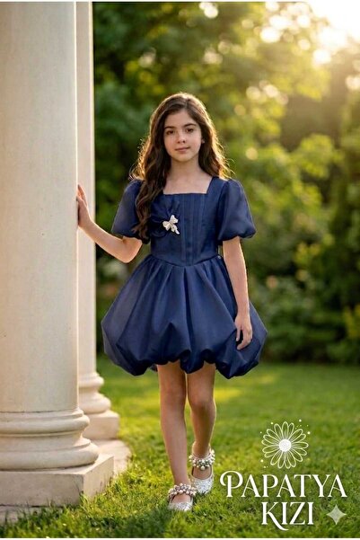 PAPATİA Special Design Angelika Fabric Girl's Evening Dress