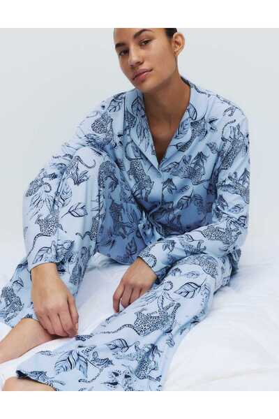 Marks & Spencer Soft Touch Desenli Pijama Takımı