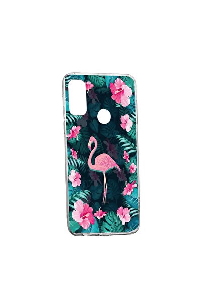 bestcase Θήκη Σιλικόνης Φλαμίνγκο, Συμβατή με Motorola Moto E30, ανθεκτική στ...