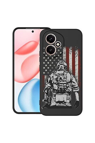 bestcase Θήκη για Honor 400 με σχέδιο Αμερικανού Στρατιώτη, TPU Ματ Εξαιρετικ...