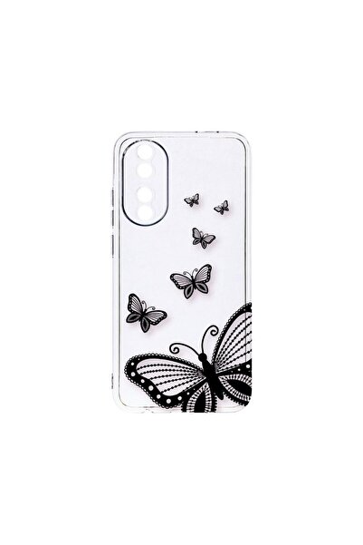 bestcase Διαφανής Θήκη Σιλικόνης 2MM, Συμβατή με Honor 90 5G, Λουλούδια, Αντι...