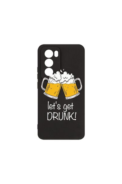 bestcase ¬Æ Husa Premium Silicon, Compatibila Cu OPPO Reno12, Let`s Get Drunk...
